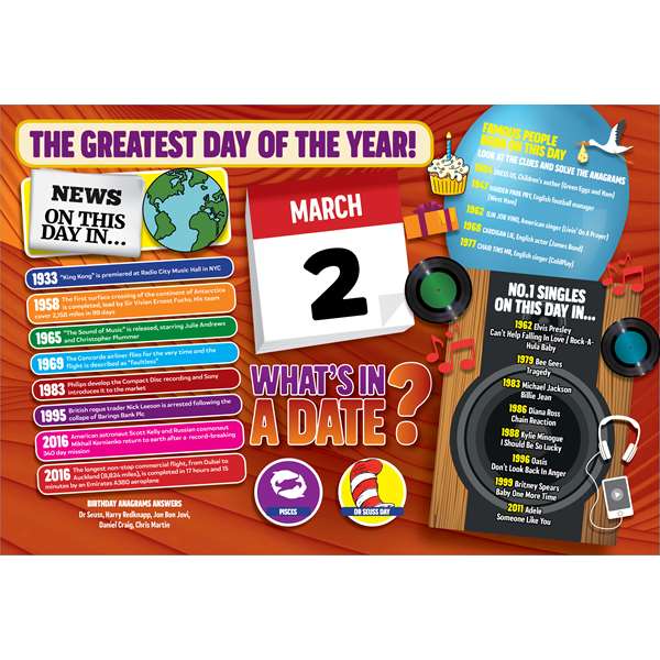 WHAT'S IN A DATE 2nd MARCH STANDARD 